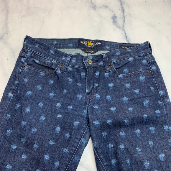 Lucky Brand Ikat Patterned Charlie Skinny Jeans - Picture 4 of 8